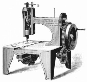 Primera máquina de coser de Isaac Merritt Singer