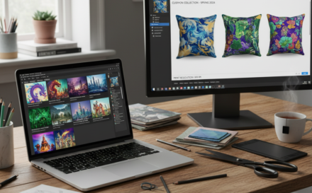 Digital art preparation for personalized home products.